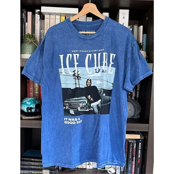 Ice Cube Other - NWOT Ice Cube Today Was A Good Day Acid Wash Blue Unisex Short Sleeve Tee XL